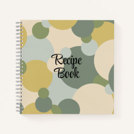 Rezeptbuch für grün-gelbe Moleküle Notizblock