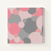 Rezeptbuch für rosa-graue Moleküle Notizblock (Rückseite)