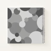 Rezeptbuch für schwarz-graue Moleküle Notizblock (Rückseite)