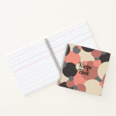 Rezeptbuch für schwarz-rote Moleküle Notizblock (Innenseite)