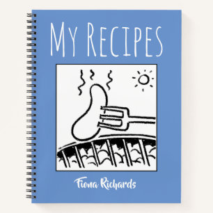 Rezeptbuch mit dem Namen des Besitzers Notizblock