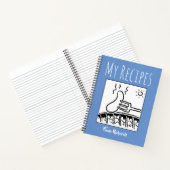 Rezeptbuch mit dem Namen des Eigentümers Notizblock (Innenseite)