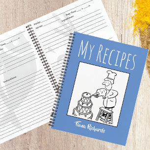 Rezeptbuch mit dem Namen des Eigentümers Notizblock