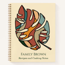 Rezeptbuch mit individuellem Familiennamen Savanna