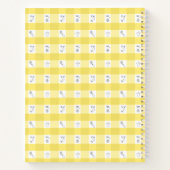 Rezeptbuch mit individuellem Monogramm und Zitrone Notizblock (Rückseite)