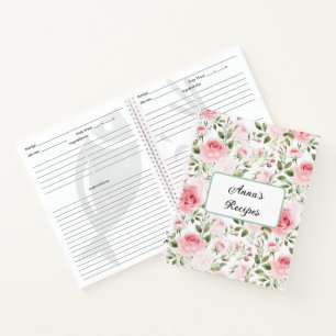 Rezeptbuch mit individuellem Namen Notizblock