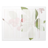 Rezepte der botanischen Rotkrebserie Notizblock (Vorderseite)