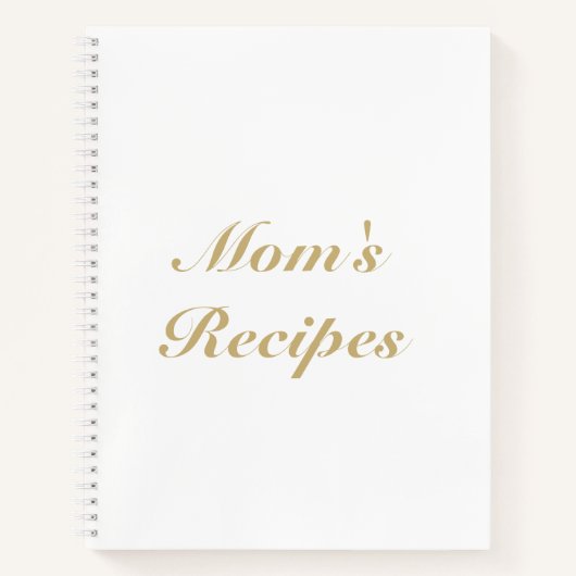 Rezepte der Mama, Geburtstagsgeschenk Notizblock (Vorderseite)