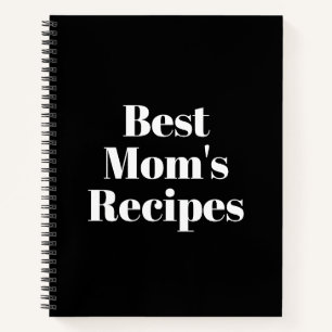 Rezepte der Mama, Muttertag oder Geburtstagsgesche Notizblock