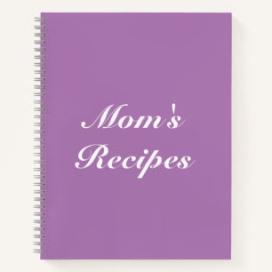 Rezepte der Mama, Muttertag oder Geburtstagsgesche Notizblock