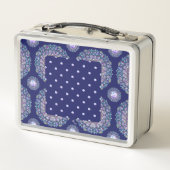 Rezepte des Blue Rosace Metall Brotdose (Rückseite)