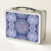 Rezepte des Blue Rosace Metall Brotdose (Rückseite)