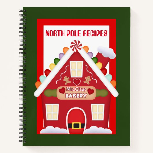 Rezepte des Nordpol von Frau Claus Kochbuch Notizblock (Vorderseite)
