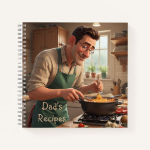 Rezepte des Vaters Notizblock