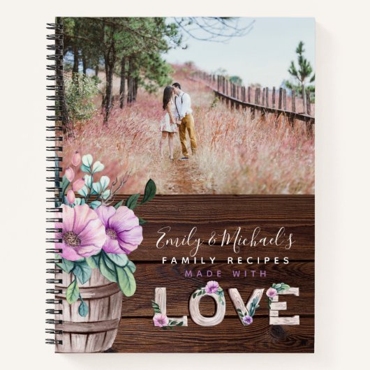 REZEPTE - Familienhäuser Mutter Großmutter Ehefrau Notizblock (Vorderseite)