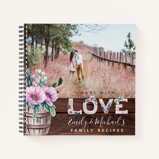 REZEPTE - Familienhäuser Mutter Großmutter Ehefrau Notizblock (Vorderseite)