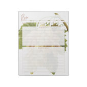 Rezepte für Botanische Weißtrauben Notizblock (Rotiert)