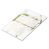 Rezepte für Botanische Weißtrauben Notizblock (angewinkelt)