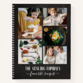 Rezepte für Chalkboard-Fotosammlungen Notizblock (Vorderseite)