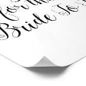 Rezepte für das Brautparty der Braut Poster (Ecke)