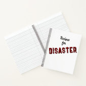 Rezepte für Desaster - Spiralhandgeschriebenes Koc Notizblock (Innenseite)