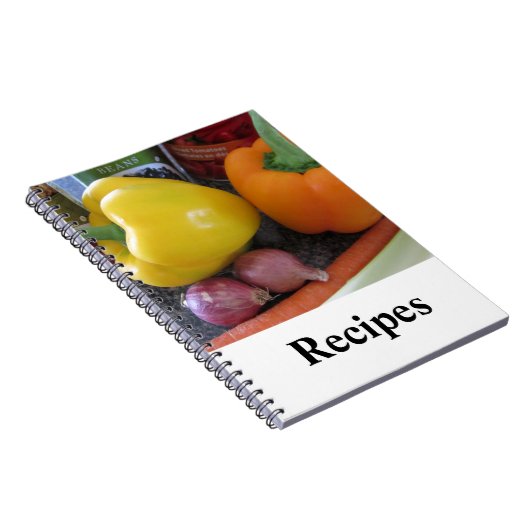 Rezepte für frisches Gemüse Notizblock (Rechte Seite)