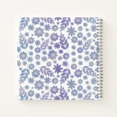 Rezepte für graue und lavendelfarbene Muster Notizblock (Rückseite)