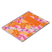 Rezepte für hellrosa und orangefarbenes Brautparty Notizblock (Linke Seite)