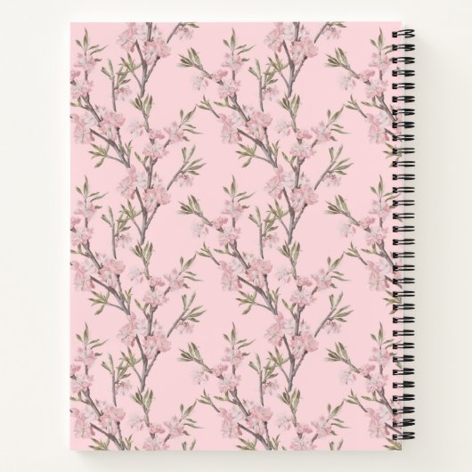 Rezepte für meine Enkelin auf Rosa Flora Notizblock (Rückseite)