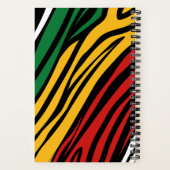 Rezepte für Monogram Red Green Yellow Black Histor Notizblock (Rückseite)