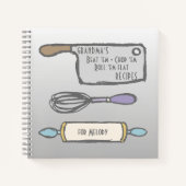 Rezepte für Oma's Kitchen Tools Notizblock (Vorderseite)