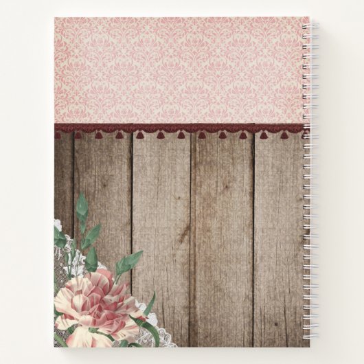 Rezepte für Personalisiertes Blumenholz Notizblock (Rückseite)