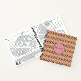 Rezepte für Rosa und Gold Notizblock
