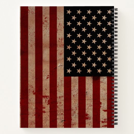 Rezepte für traditionelle amerikanische Flaggenfam Notizblock (Rückseite)