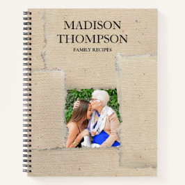 Rezepte für Vintage Fotos Notizblock