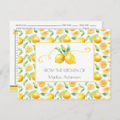 Rezepte für Wasserfarben und grüne Blätter | Postkarte (Vorne/Hinten)