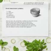 Rezepte mit Bleistift-Illustrationen; Hafermehl, Handtuch (Gefaltet)