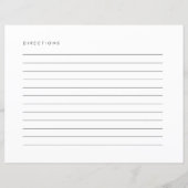 Rezepte | Modern aus meiner Küche Rezept Card (Rückseite)