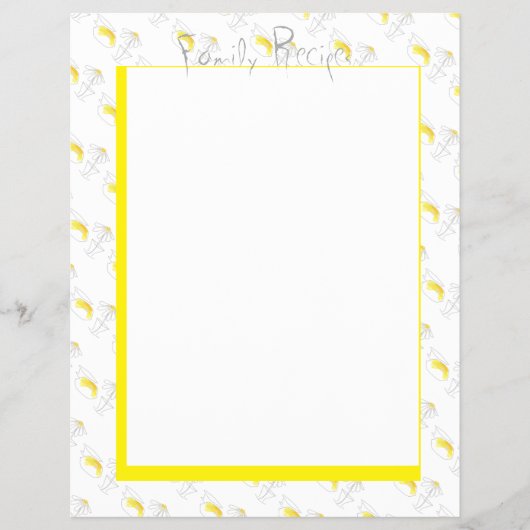 Rezepte Notebook-Seiten Lemons Daisy Kitchen Moder Flyer (Vorne)