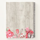 Rezepte Personalisiert Wasserfarben Küchenutensili Notizblock (Rückseite)