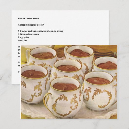 Rezepte Postkarte (Vorne/Hinten)