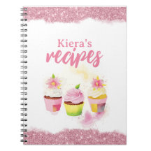 Rezepte Rosa Glitzer Cupcake Personalisiertes Note