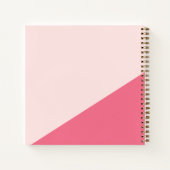 Rezepte rosa Küchenutensilien Kochbuch Notizblock (Rückseite)