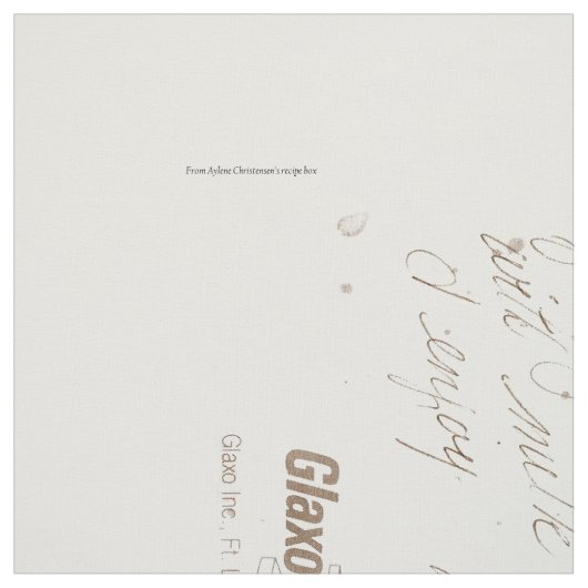 Rezepte Stoff (Muster)