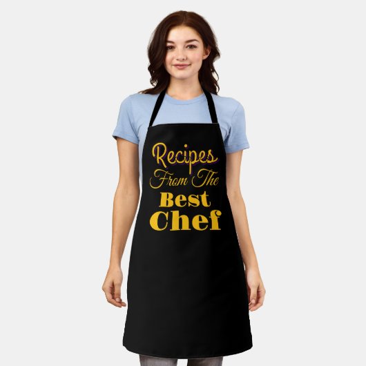 Rezepte vom besten Chef Schwarz Schürze (Getragen)
