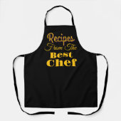 Rezepte vom besten Chef Schwarz Schürze (Vorderseite)