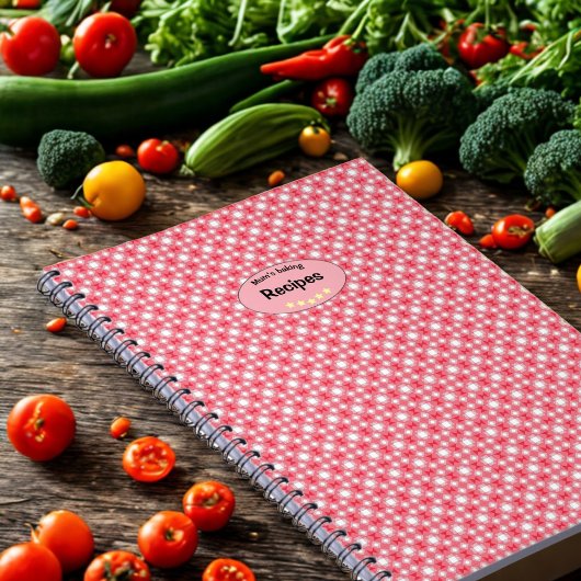 Rezepte von Mum mit individuellem geometrischem Mu Notizblock