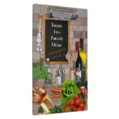 Rezepte Zwischenablage mit Ihrem Namen Klemmbrett (Rechts)