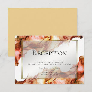 REZEPTION   Abstrakte Aquarell Herbstfarben 5 Einladung