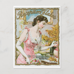 Rezeption Flakes Vintage-Backkunst Werbung Postkarte